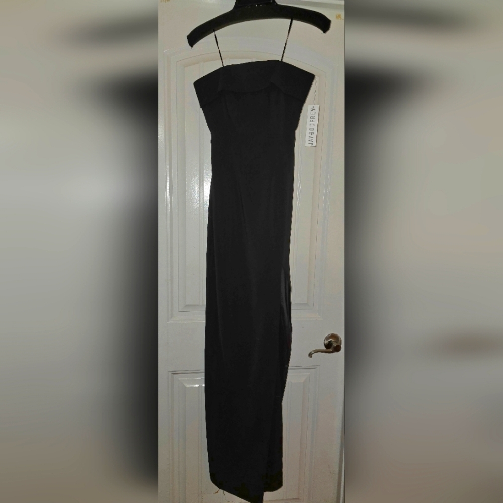Jay Godfrey Black Tuxedo Gown